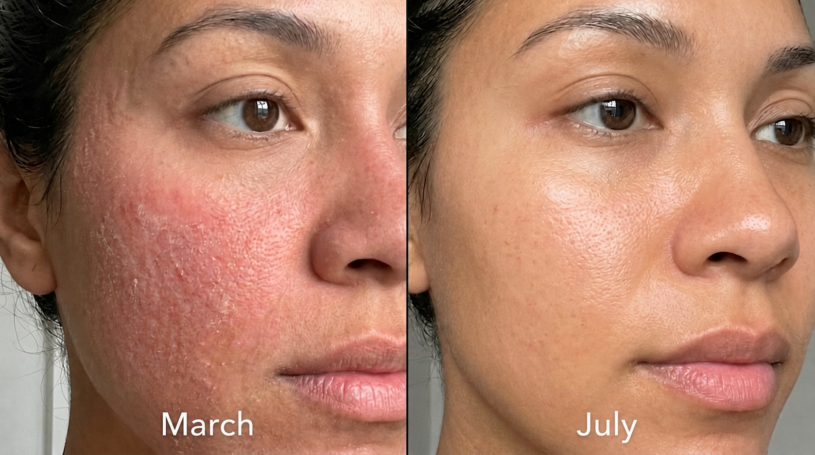 Before and after: skin restored after wudhu with the Mumtaz ritual